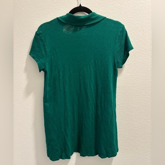 Anthropologie Left of Center, collared green top, size M - Picture 4 of 4